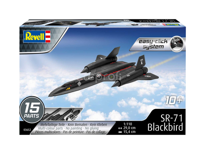 EasyClick letadlo 03652 - SR-71 Blackbird (1:110)