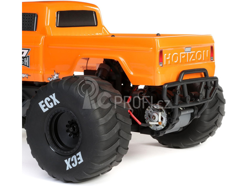 RC auto ECX AMP Crush 1:10 RTR, oranžová