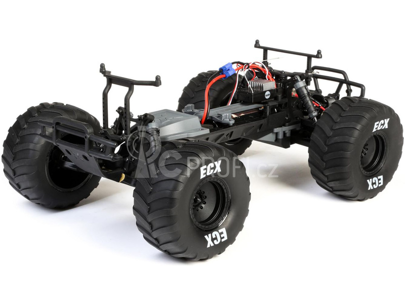 RC auto ECX AMP Crush 1:10 RTR, oranžová