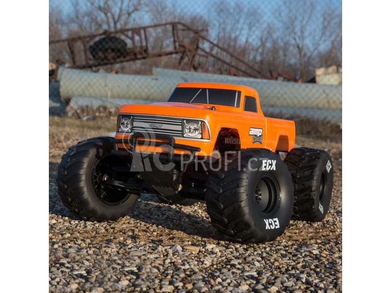 RC auto ECX AMP Crush 1:10 RTR, oranžová