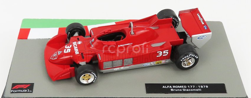 Edicola Alfa romeo F1  177 N 35 Season 1979 Bruno Giacomelli 1:43 Červená Bílá