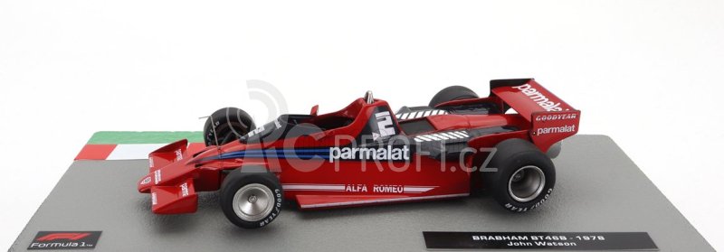 Edicola Alfa romeo F1  Brabham Bt46b Parmalat N 2 Season 1978 John Watson 1:43 Červená Modrá