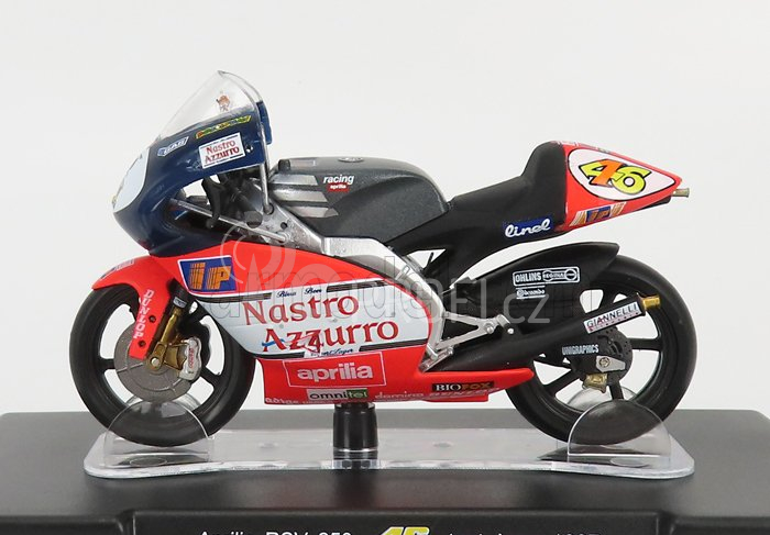 Edicola Aprilia 250cc Team Nastro Azzurro N 46 1:18, červená