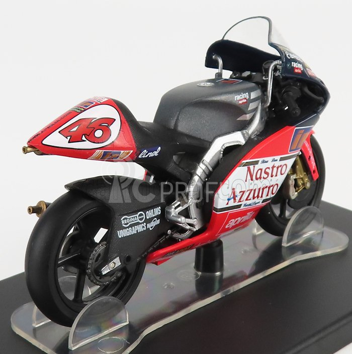 Edicola Aprilia Rsw 250cc N 46 Season 1998 Valentino Rossi 1:18 Červená Bílá Černá