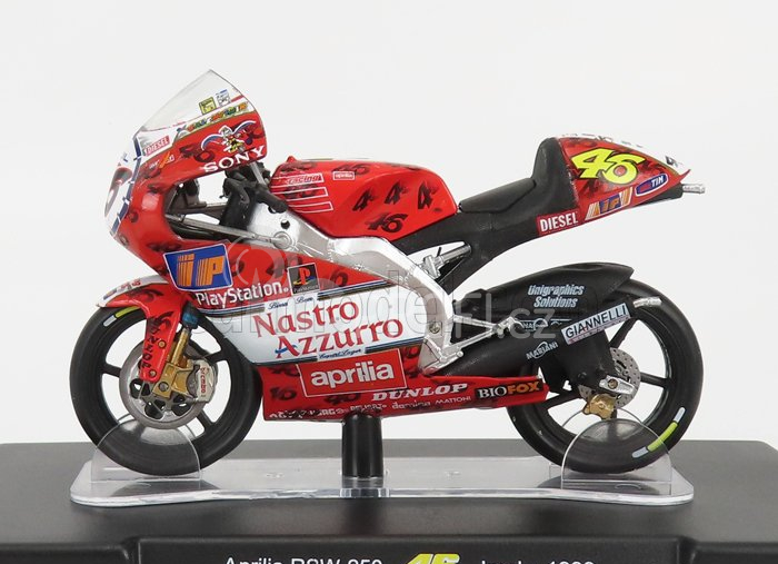 Edicola Aprilia Rsw 250cc N 46 1:18, červená