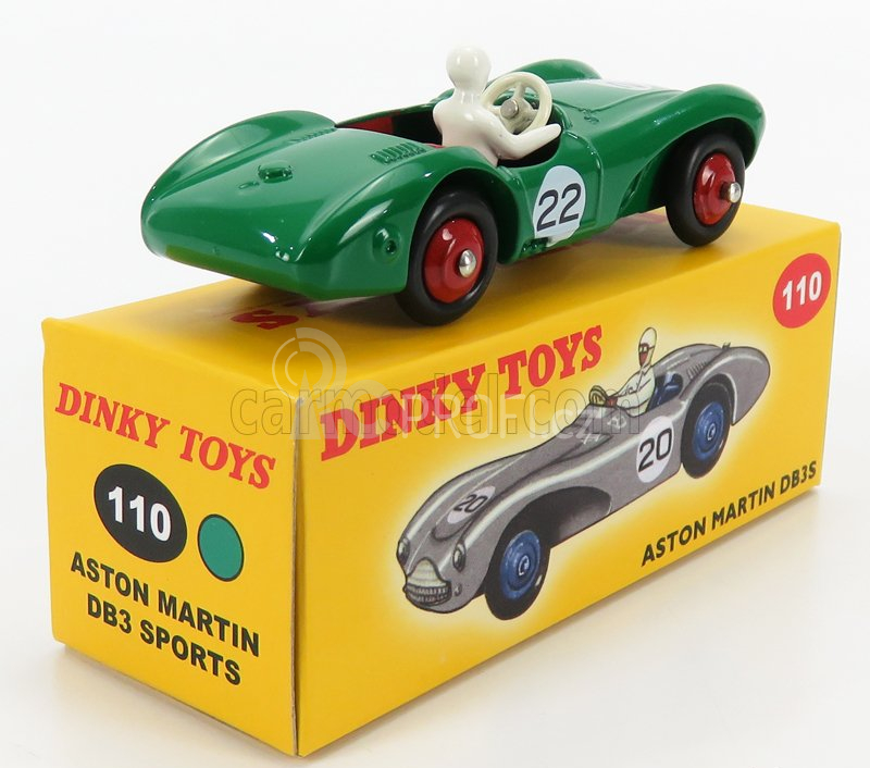 Edicola Aston martin Db3 Sports Spider N 22 Racing 1950 1:43 Zelená