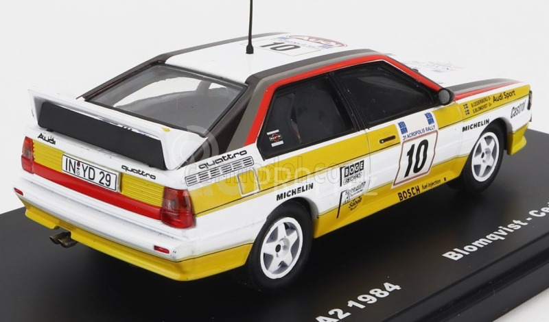 Edicola Audi Quattro N 10 Winner Rally Acropolis 1984 S.Blomqvist - B.Cederberg 1:43