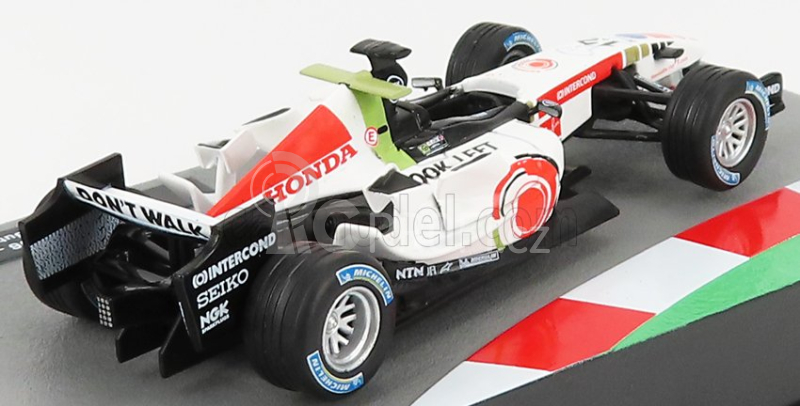 Edicola BAR F1  Ra106 Honda N 12 Season 2006 Jenson Button 1:43 Bílá Červená