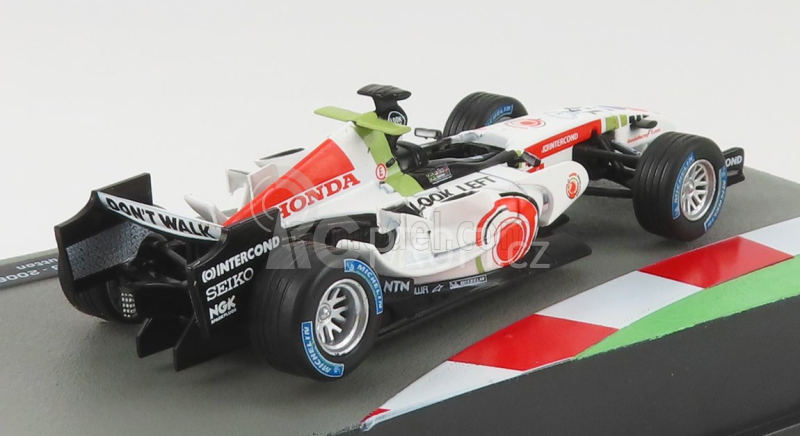 Edicola BAR F1  Ra106 Honda N 12 Season 2006 Jenson Button 1:43 Bílá Červená