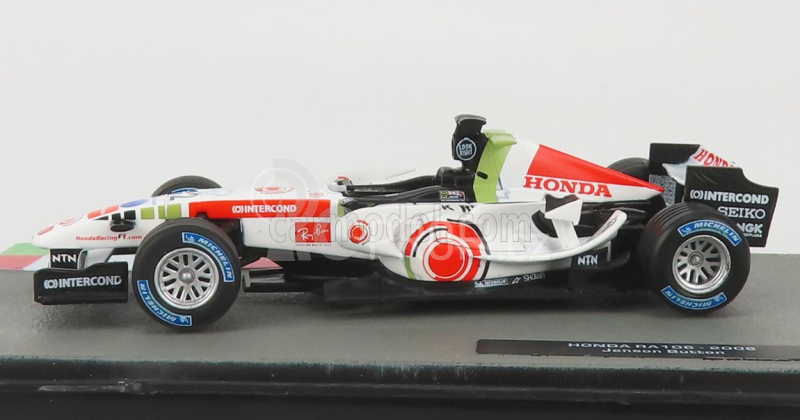 Edicola BAR F1  Ra106 Honda N 12 Season 2006 Jenson Button 1:43 Bílá Červená