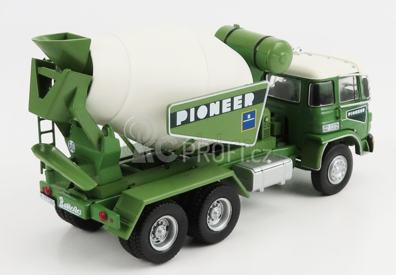 Edicola Barreiros Centauro Truck Cement Mixer Betoniera 3-assi 1968 1:43 Zelená Bílá