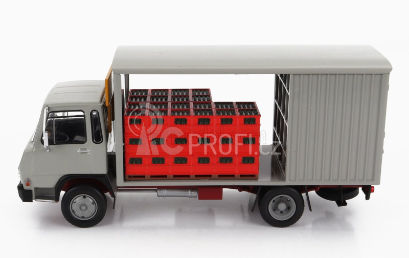 Edicola Berliet 560k Truck Trasporto Casse Acqua 2-assi 1974 1:43 Grey