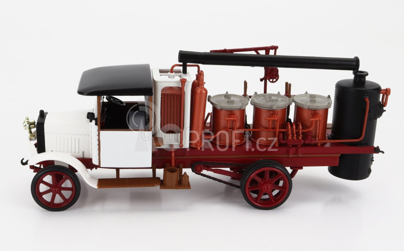 Edicola Berliet Cba 9 Tanker Truck Pompa Porte Alambic 2-assi 1925 1:43 Bílá Červená