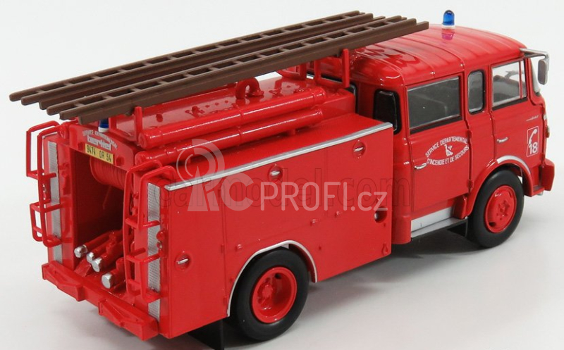 Edicola Berliet Fpt Gak 20h Tanker Truck With Scala - Fire Engine - Vigili Del Fuoco 1:43 Red