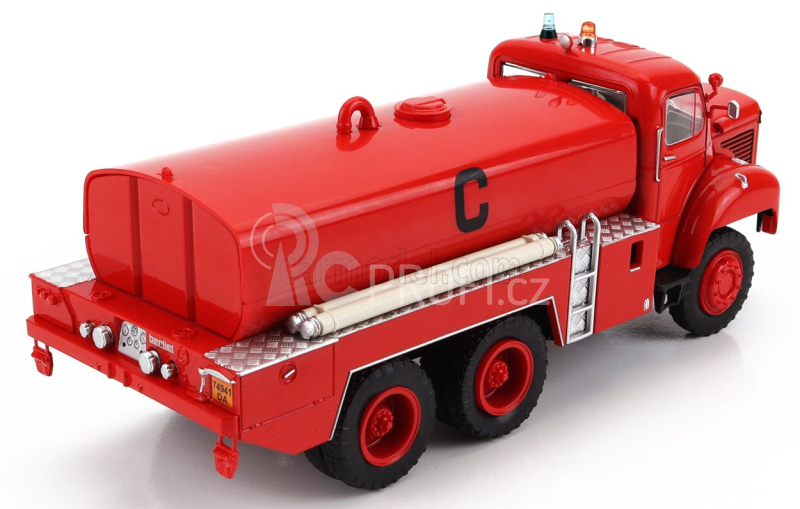 Edicola Berliet Gbc 34 Tanker Truck 1964 Požární vůz 1:43, červená