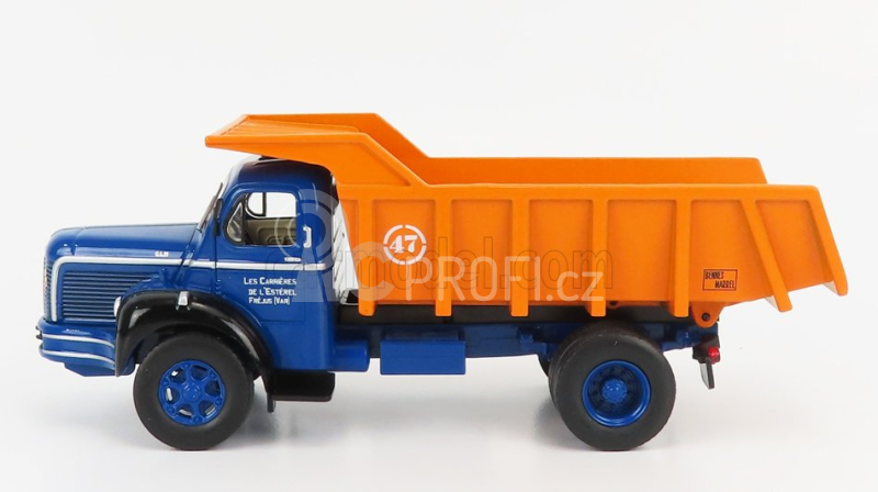 Edicola Berliet Glm10 Truck Cassone Ribaltabile 1953 - Movimento Terra 1:43 Modrá Oranžová