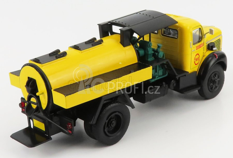 Edicola Berliet Glm10r Tanker Truck Rifiuti Speciali 1955 1:43 Žlutá Černá