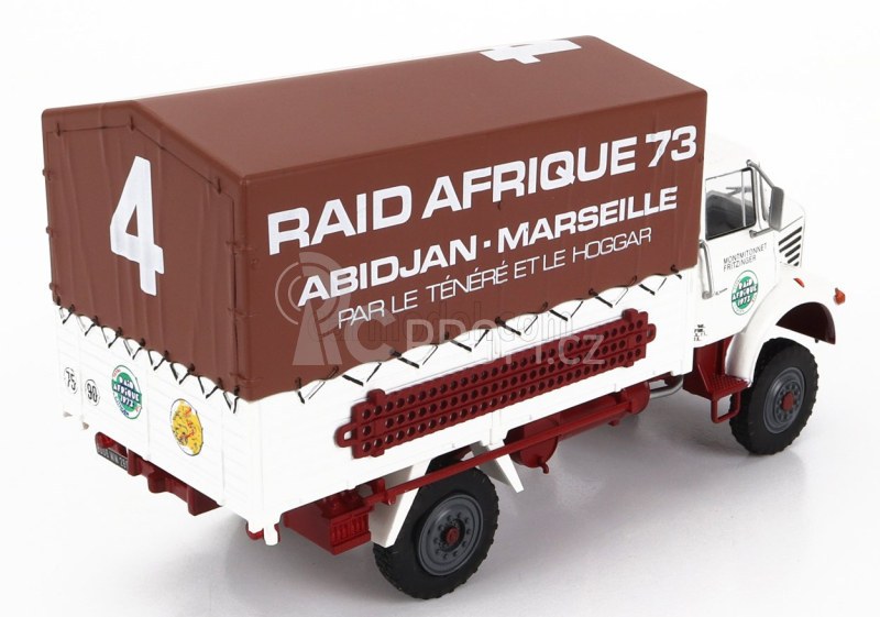 Edicola Berliet L64 Truck Telonato N 4 Rally Raid Afrique Abidjan 1:43, bílá