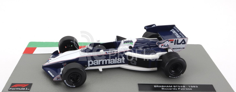 Edicola Brabham F1  Bt52 Parmalat N 6 Season 1983 Riccardo Patrese 1:43 Bílá Modrá