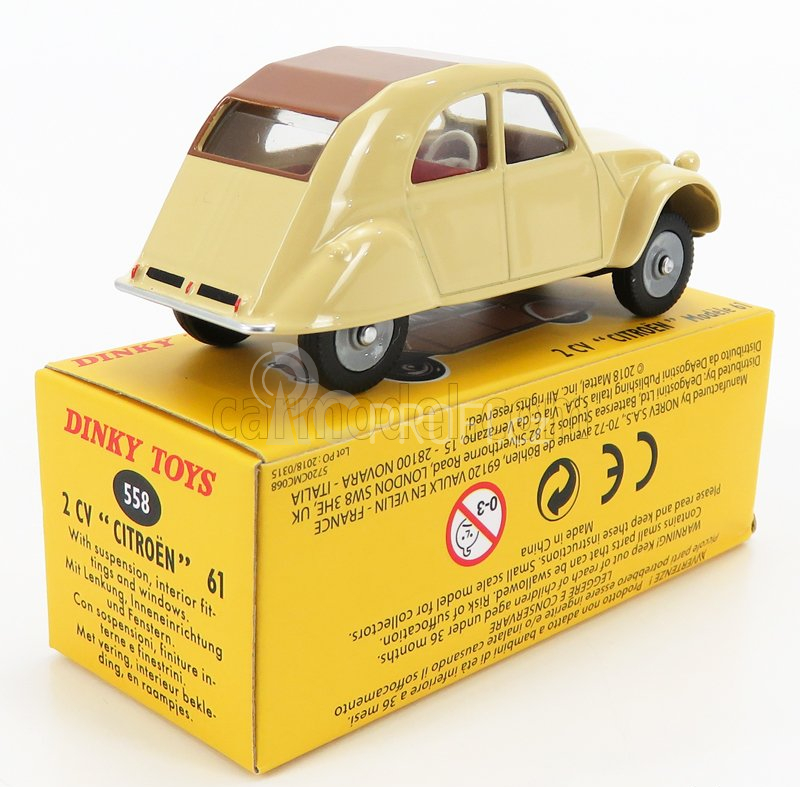 Edicola Citroen 2cv 1965 1:43 Krémově Hnědá