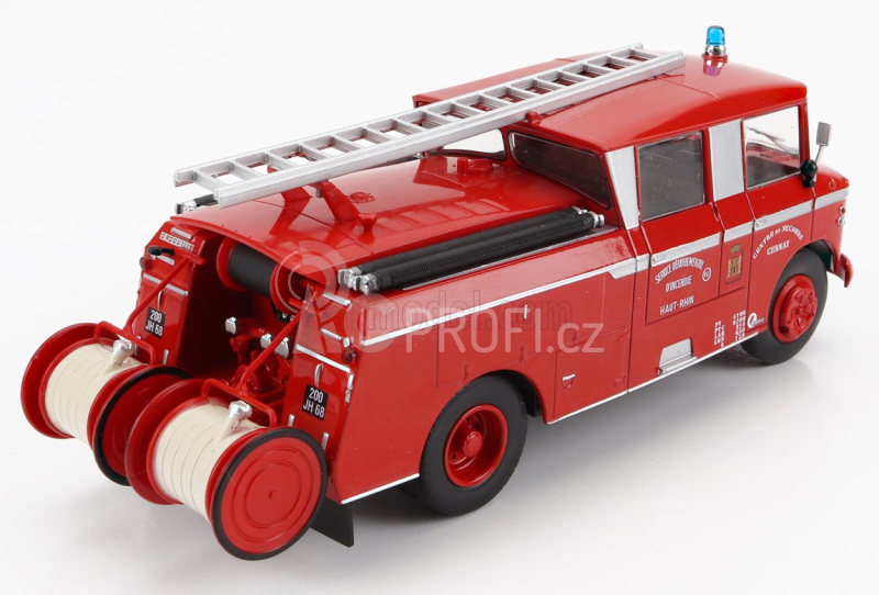 Edicola Citroen 46 Cdc Tanker Truck 1968 - Fire Engine - Vigili Del Fuoco - Feuerwehr 1:43 Red