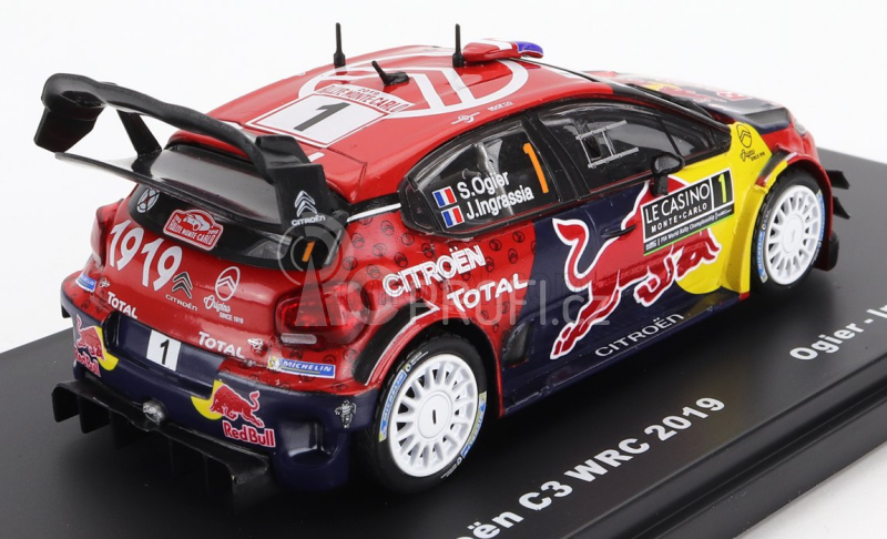 Edicola Citroen C3 Wrc Team Total Wrt N 1 S.Ogier - J.Ingrassia 1:43, červená