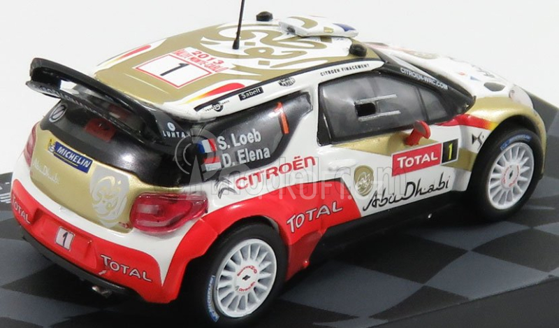 Edicola Citroen Ds3 Wrc Total Abu Dhabi N 1 S.Loeb - D.Elena 1:43