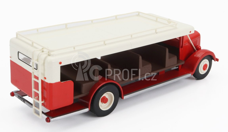 Edicola Citroen T45 Autobus Hell - Saint Denis France 1939 1:43 Červená Bílá