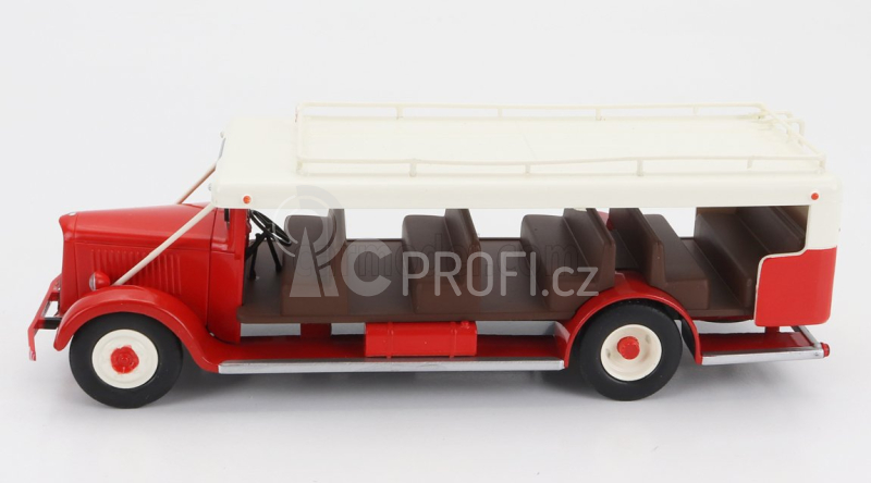 Edicola Citroen T45 Autobus Hell - Saint Denis France 1939 1:43 Červená Bílá