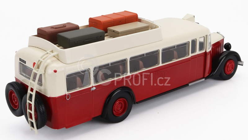 Edicola Citroen T45 Autobus Paris France 1939 1:43 Červená Bílá