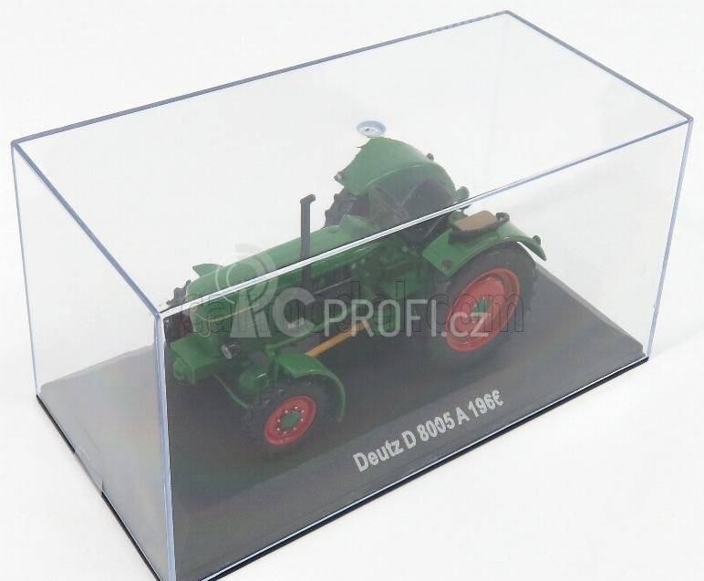 Edicola Deutz D8005a Tractor 1966 - Con Vetrina - With Showcase 1:43 Zelená Červená