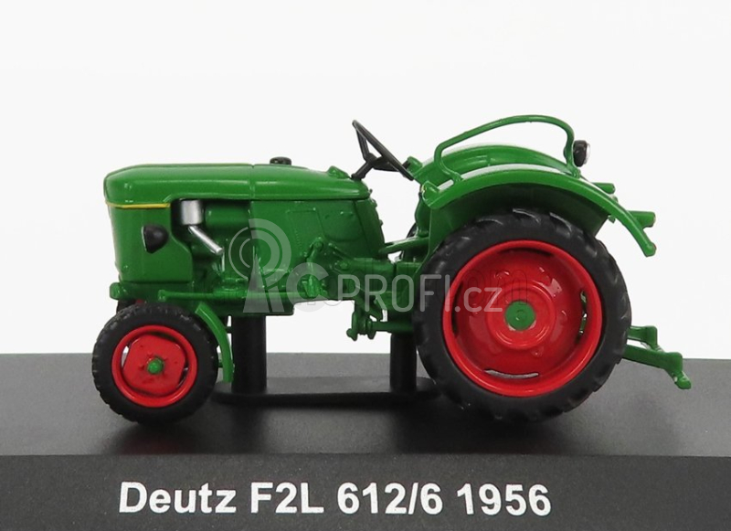 Edicola Deutz F2l 612/6 Tractor 1956 - Con Vetrina - With Showcase 1:43 Zelená