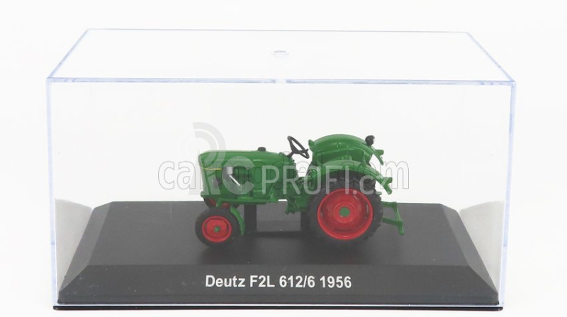 Edicola Deutz F2l 612/6 Tractor 1956 - Con Vetrina - With Showcase 1:43 Zelená