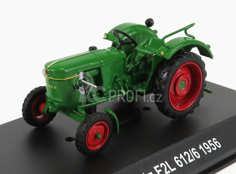 Edicola Deutz F2l 612/6 Tractor 1956 - Con Vetrina - With Showcase 1:43 Zelená