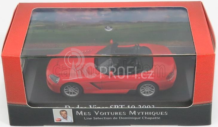 Edicola Dodge Viper Srt-10 Spider 2003 1:43 Red