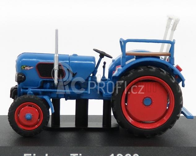 Edicola Eicher Tiger Tractor 1960 - Con Vetrina - With Showcase 1:43 Modrá Červená