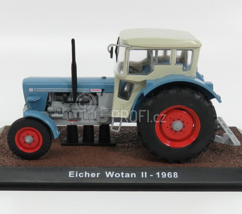 Edicola Eicher Wotan Ii Tractor 1968 1:32 Světle Modrá Bílá