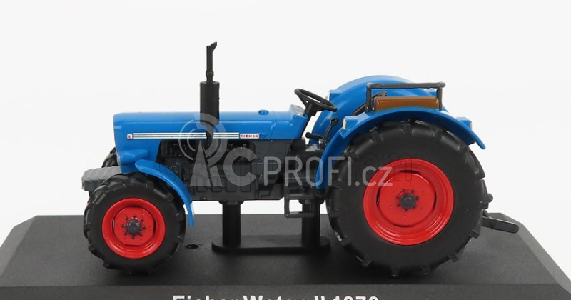 Edicola Eicher Wotan Ii Tractor 1976 - Con Vetrina - With Showcase 1:43 Modrá Červená