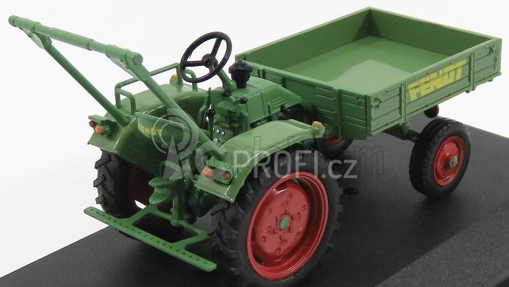 Edicola Fendt F220gt Tractor Truck 1958 - Con Vetrina - With Showcase 1:43 Zelená Červená