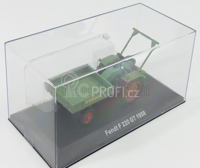 Edicola Fendt F220gt Tractor Truck 1958 - Con Vetrina - With Showcase 1:43 Zelená Červená