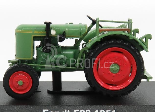 Edicola Fendt F28 Tractor Truck 1951 - Con Vetrina - With Showcase 1:43 Zelená Červená