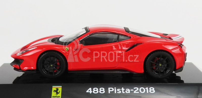 Edicola Ferrari 488 Pista 2018 - Con Vetrina - With Showcase 1:43 Red