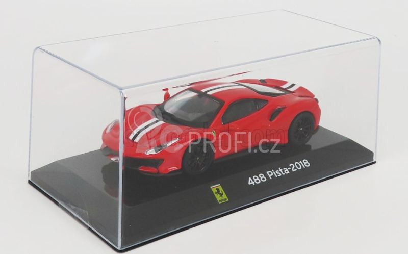 Edicola Ferrari 488 Pista 2018 - Con Vetrina - With Showcase 1:43 Red