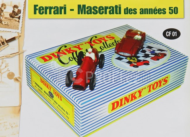 Edicola Ferrari 500 F2 N 2 + Maserati 2000 Sport Spider - Coffret Box 1:43 Red