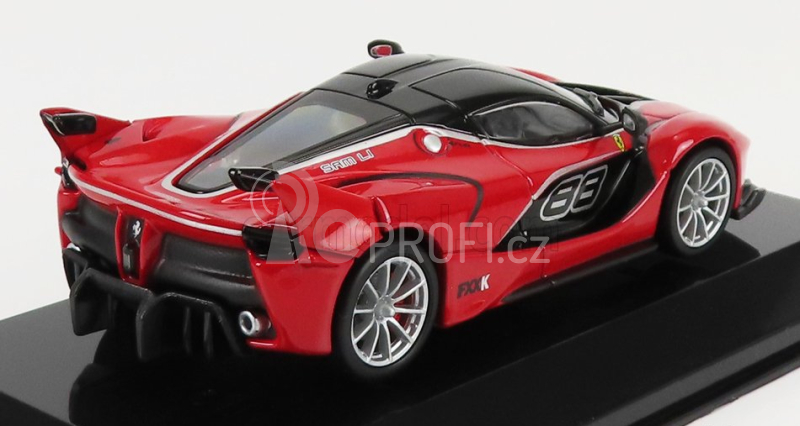 Edicola Ferrari Fxx-k N 88 2014 - Con Vetrina - With Showcase 1:43 Červená Černá