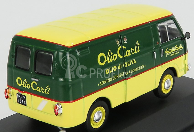 Edicola Fiat 1100t Van Olio Carli 1968 1:43 Zelená Žlutá