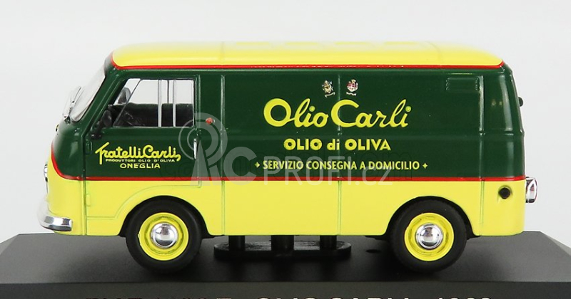 Edicola Fiat 1100t Van Olio Carli 1968 1:43 Zelená Žlutá