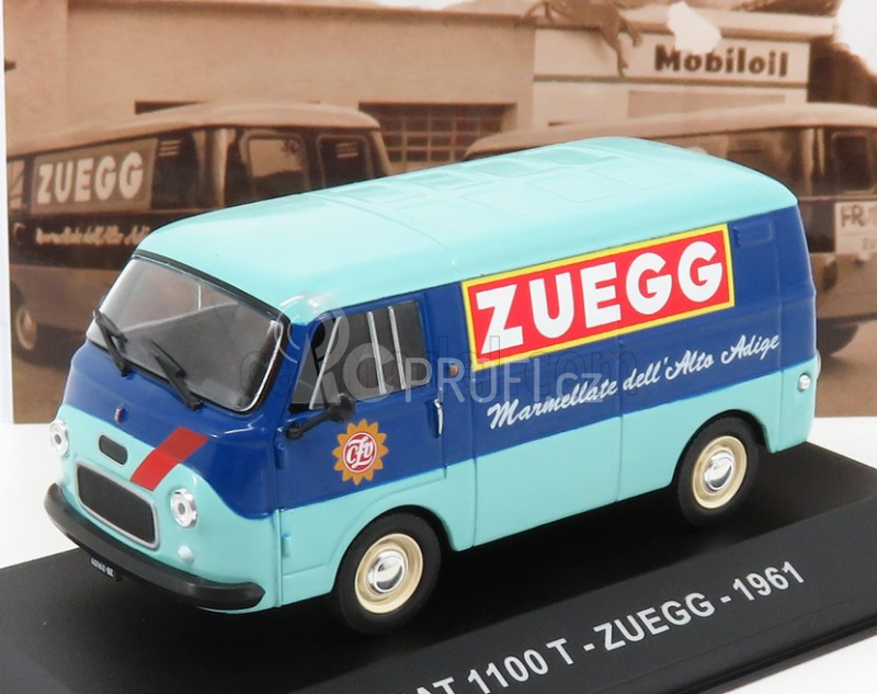 Edicola Fiat 1100t Van Zuegg 1961 1:43 Světle Modrá Modrá