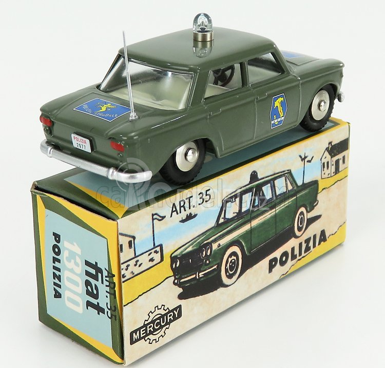 Edicola Fiat 1300 Polizia Autostradale 1961 1:48 Vojenská Zelená