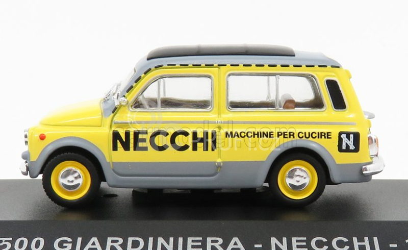 Edicola Fiat 500 Giardiniera - Necchi 1960 1:43 Žlutá Šedá